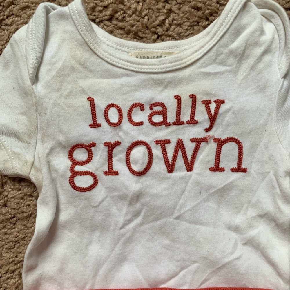 Rabbit & Bear Locally Grown Baby Onesie Shorts Matching Set - Picture 4 of 5